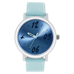 Fastrack, Women’s  Watch Analog, Blue Dial Blue Leather Strap , 68010SL07