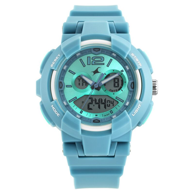 Fastrack, Women’s  Watch Analog, Blue Dial Blue PU Strap , 68016PP04