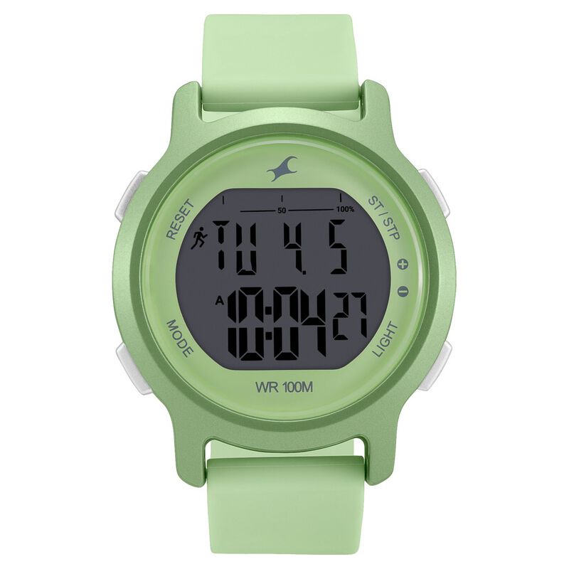 Fastrack, Women’s  Watch Analog, Green Dial Green Silicone Strap , 68027PP01