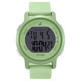 Fastrack, Women's  Watch Analog, Green Dial Green Silicone Strap , 68027PP01