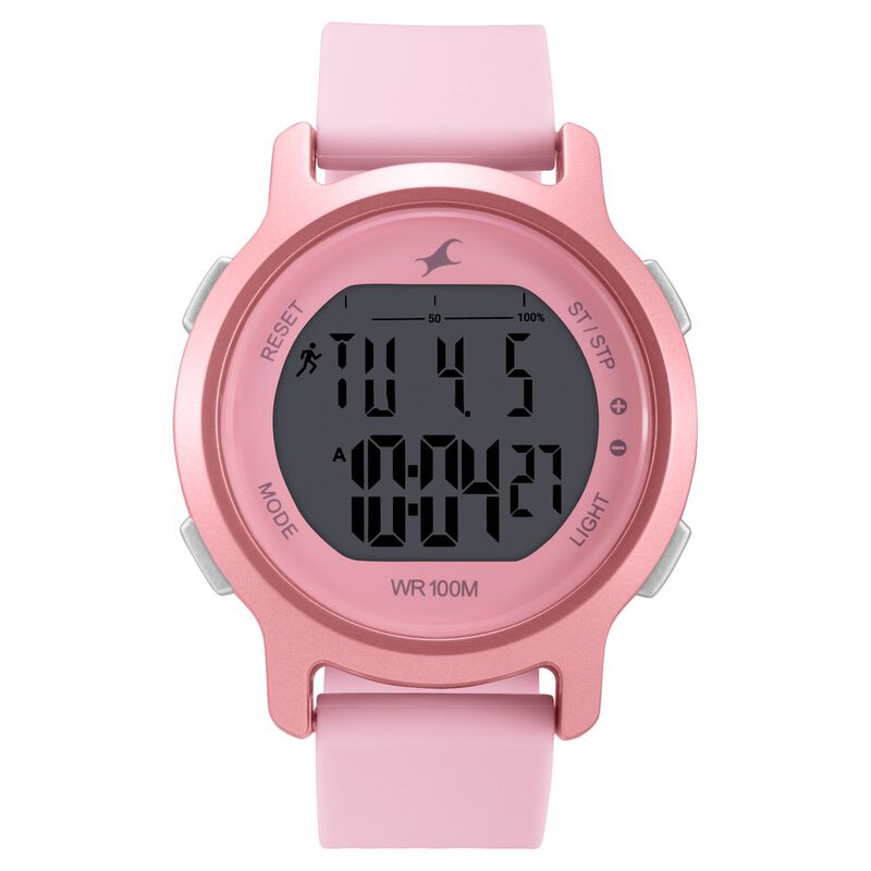 Fastrack, Women’s  Watch Analog, Pink Dial Pink Silicone Strap , 68027PP02