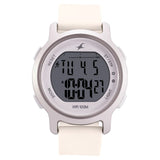 Fastrack, Women's  Watch Analog, Beige Dial Beige Silicone Strap , 68027PP04