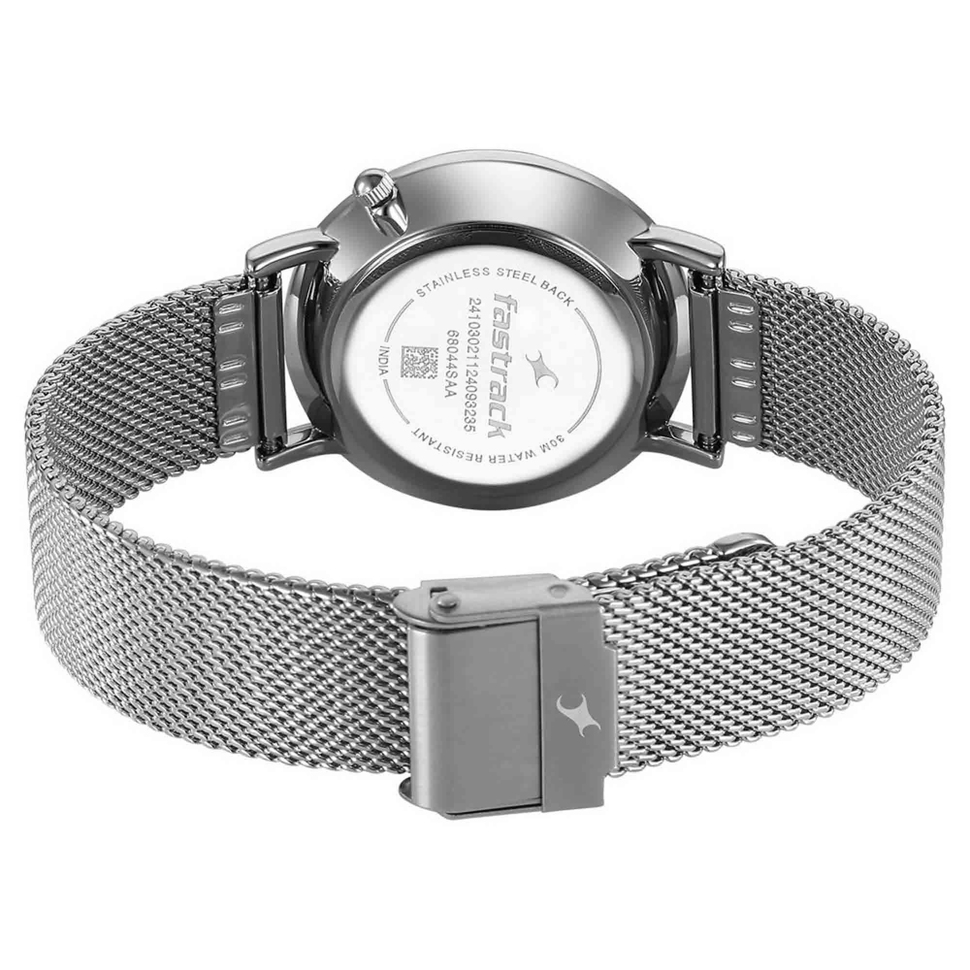 Fastrack, Men's, Analog Watch, Silver Dial, FA-68044SM02