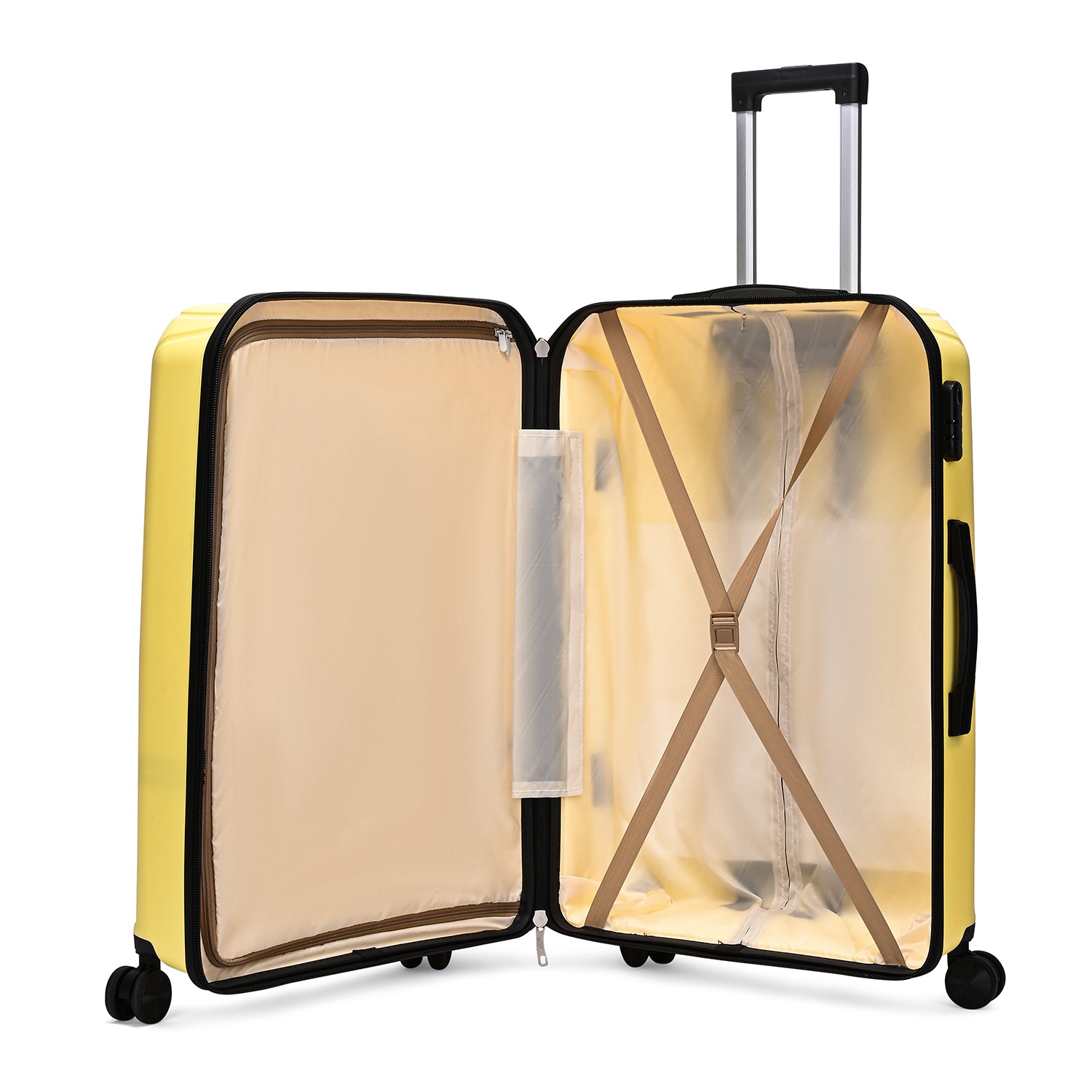 VIP Trekk 65cm Hard Case Trolley 360° Light Yellow, TREKK65YL