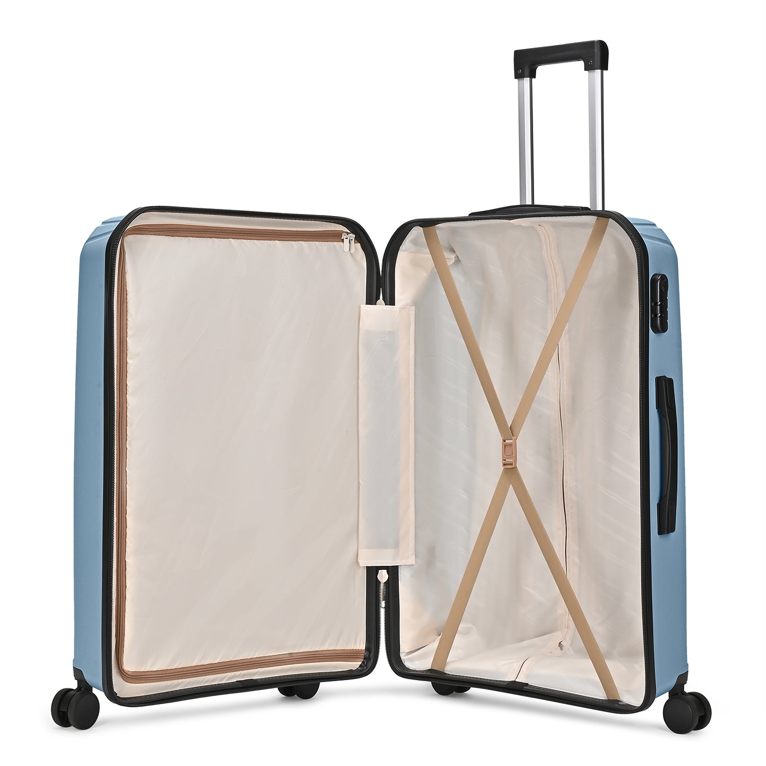 VIP Trekk 65cm Hard Case Trolley 360° Light Blue, TREKK65BL