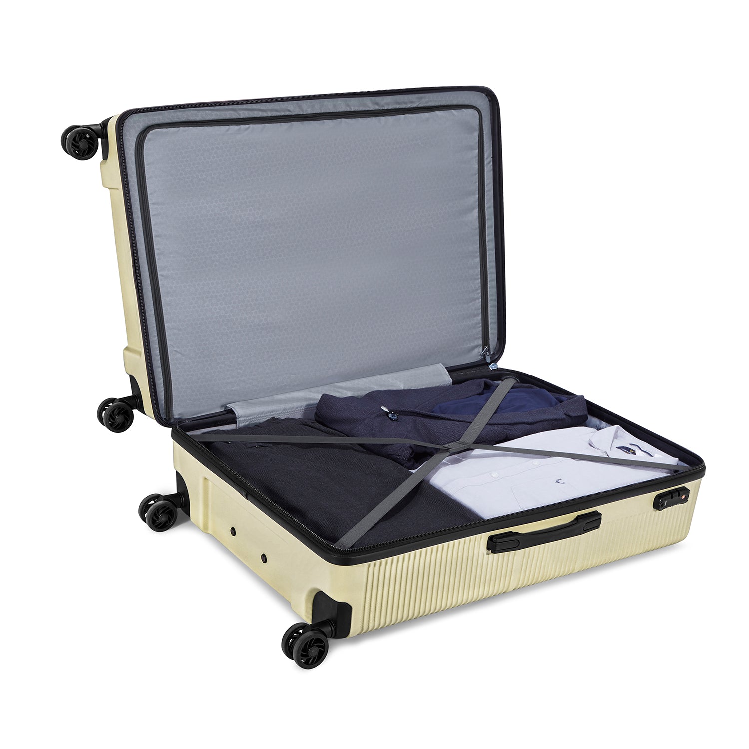 Carlton Enfield 57cm Hard Case Trolley - Beige, ENFIELD57GRL