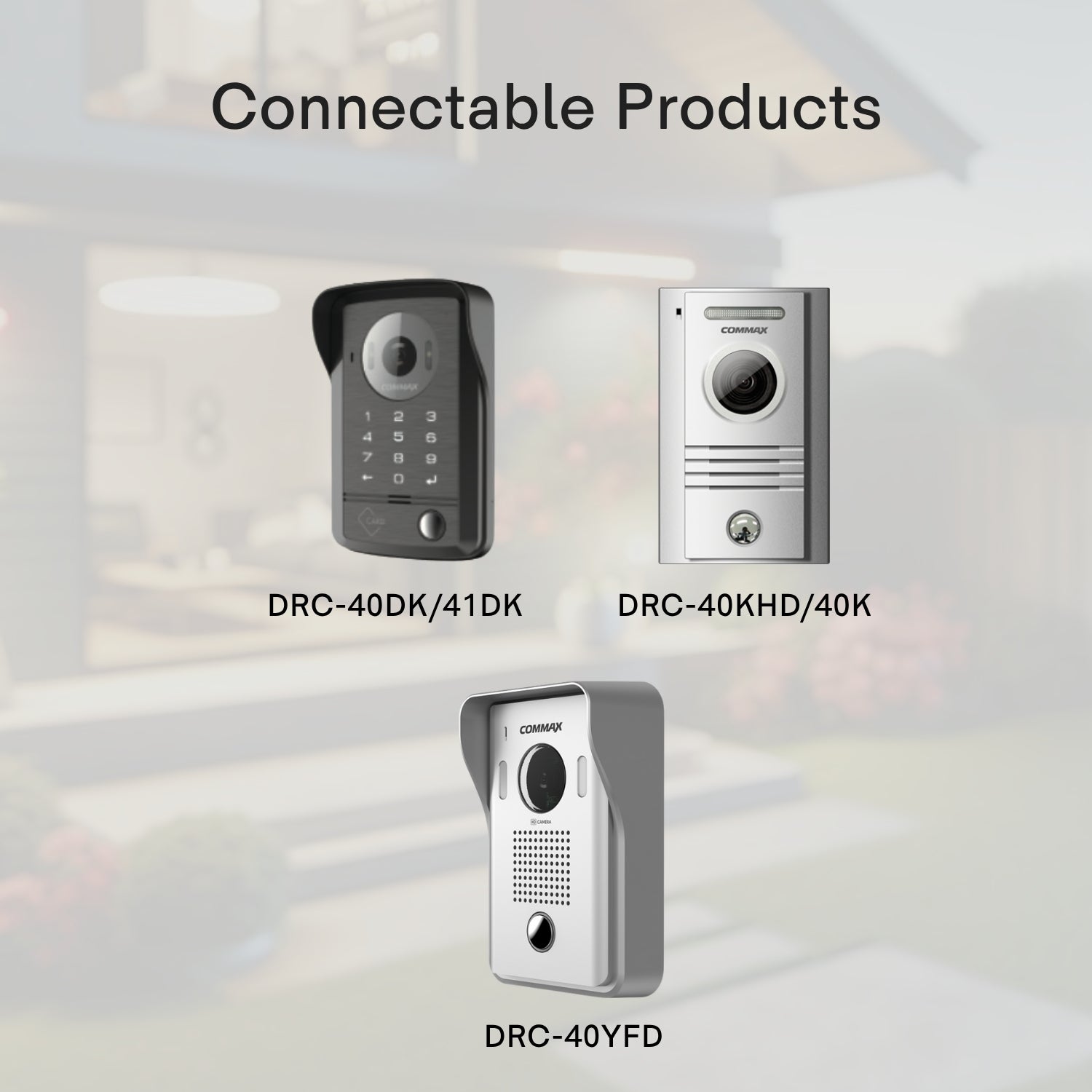 Commax Fine View 10 Inch Handsfree Smart Wall Pad with Memory Record and Smartphone Connectable, Neo Silver, CDV-1004QT