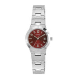 Casio Women's Watch Analog, Maroon Dial Silver Stainless Steel Strap, LTP-1241D-4A2DF product image