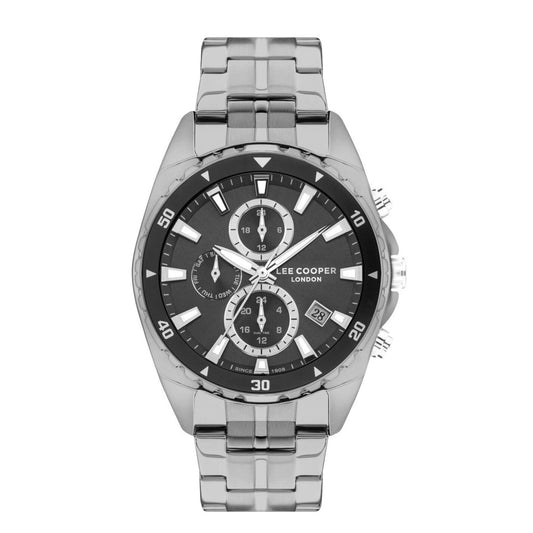 Lee Cooper, Men's, Analog Watch, Black Dial, with Stainless Steel Band, LE-LC07515.650