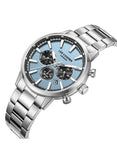 Lee Cooper Men's Multifunction Watch with Blue Dial and Stainless Steel Band, LC08382.300