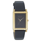 Sonata Men's Watch Analog Black Dial With Black Leather Strap, 7058YM04