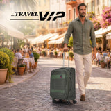 VIP Triumph 57cm, 8 Wheel Soft Case Trolley - Ivory Green, TRIUMPH57IGR