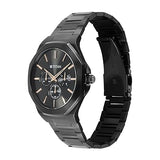 Titan Classic Slim Men's Multifunction Watch Black Dial with Black Stainless Steel Band, 90198NM01