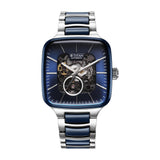 Titan Ceramic Fusion Men's Automatic Watch Blue Dial with Two-Toned Stainless Steel Band, 90175KD02