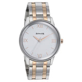 Sonata Men's Watch Analog White Dial With Stainless Steel Band, 7133KM01