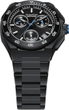 Quantum Men's Chronograph Watch Black Dial Black Metal Band, PWG1283.650