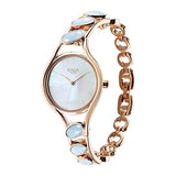 Titan Raga Women's Watch Analog Mother of Pearl Dial with Blue Chalcedony stone Band, 95190WM02