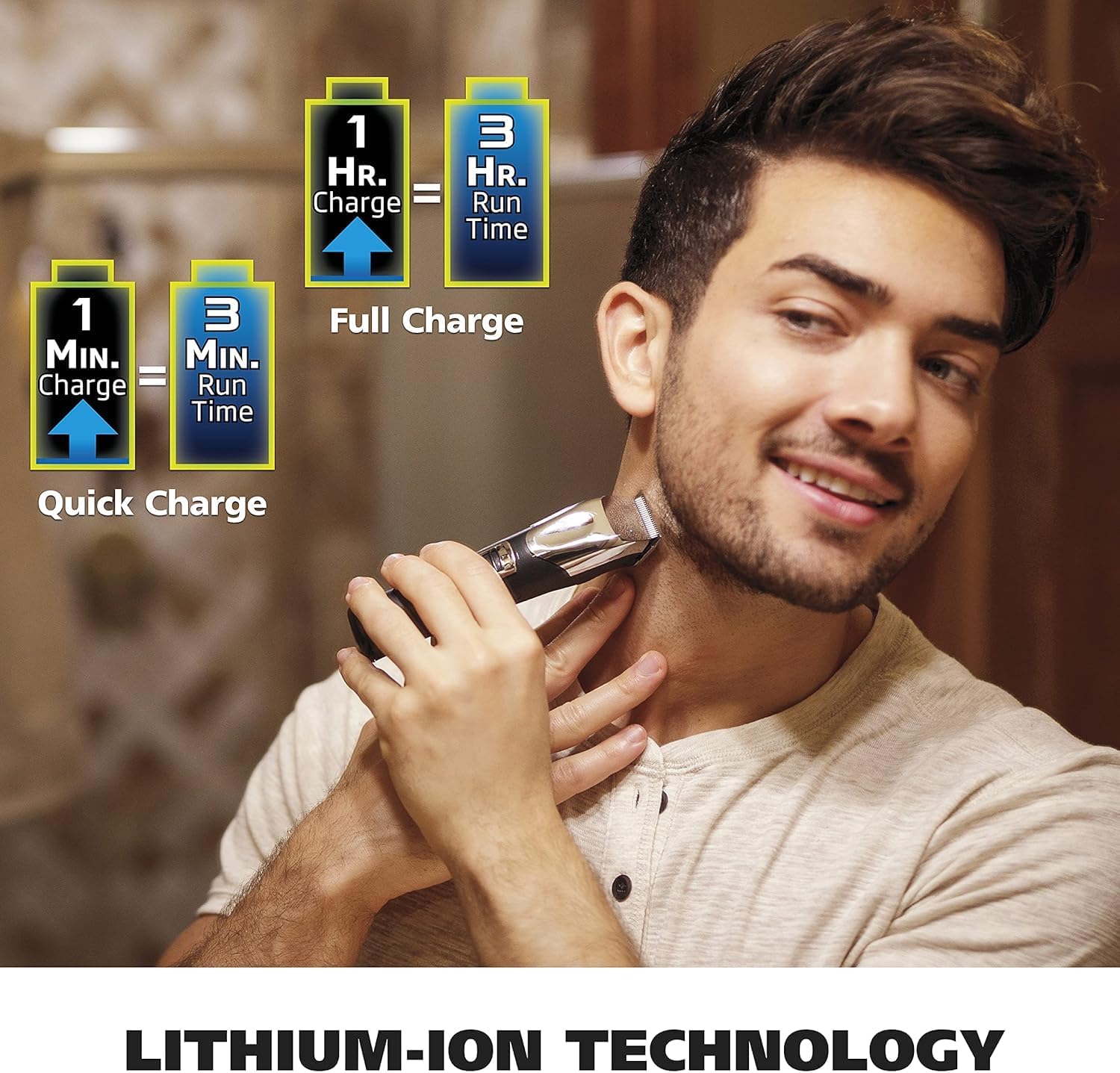 Wahl Lithium Ion Total Beard Grooming Trimmer, Cordless Precision for Full Beard Maintenance 1050-0410