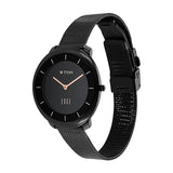 Titan Women's Edge Watch Analog Black Dial With Black Mesh Band, 2677NM01