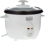 Black+Decker, 350W 1 L, 4.2 Cup Rice Cooker, White, RC1050