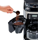 Black+Decker 12 Cups Drip Coffee Maker with Built-in Grinder 900W, DCMG1000-B5