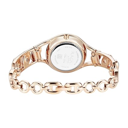 Titan Raga Women's Watch Analog Mother of Pearl Dial with Blue Chalcedony stone Band, 95190WM02
