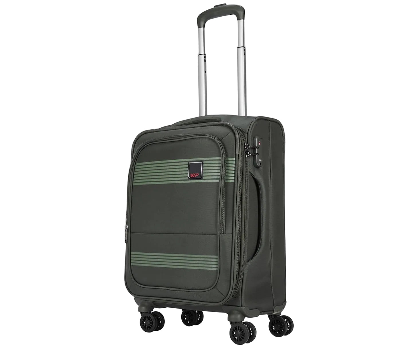 VIP 57cm, 8 Wheel Soft Case Trolley, Ivory Green, TRIUMPH57IGR Soft shell luggage