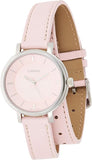 Casio, Womenâ€™s Watch Analog, Pink Dial Double Loop Pink Leather Band, LTP-E143DBL-4A2
