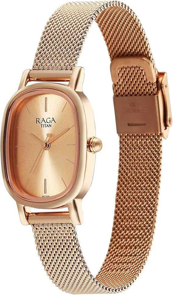 Titan Raga Women's Analog Watch Silver Dial With Solver Stainless Steel Mesh Band, 2665WM02