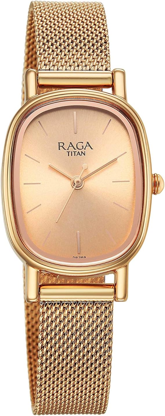 Titan Raga Women's Analog Watch Silver Dial With Solver Stainless Steel Mesh Band, 2665WM02