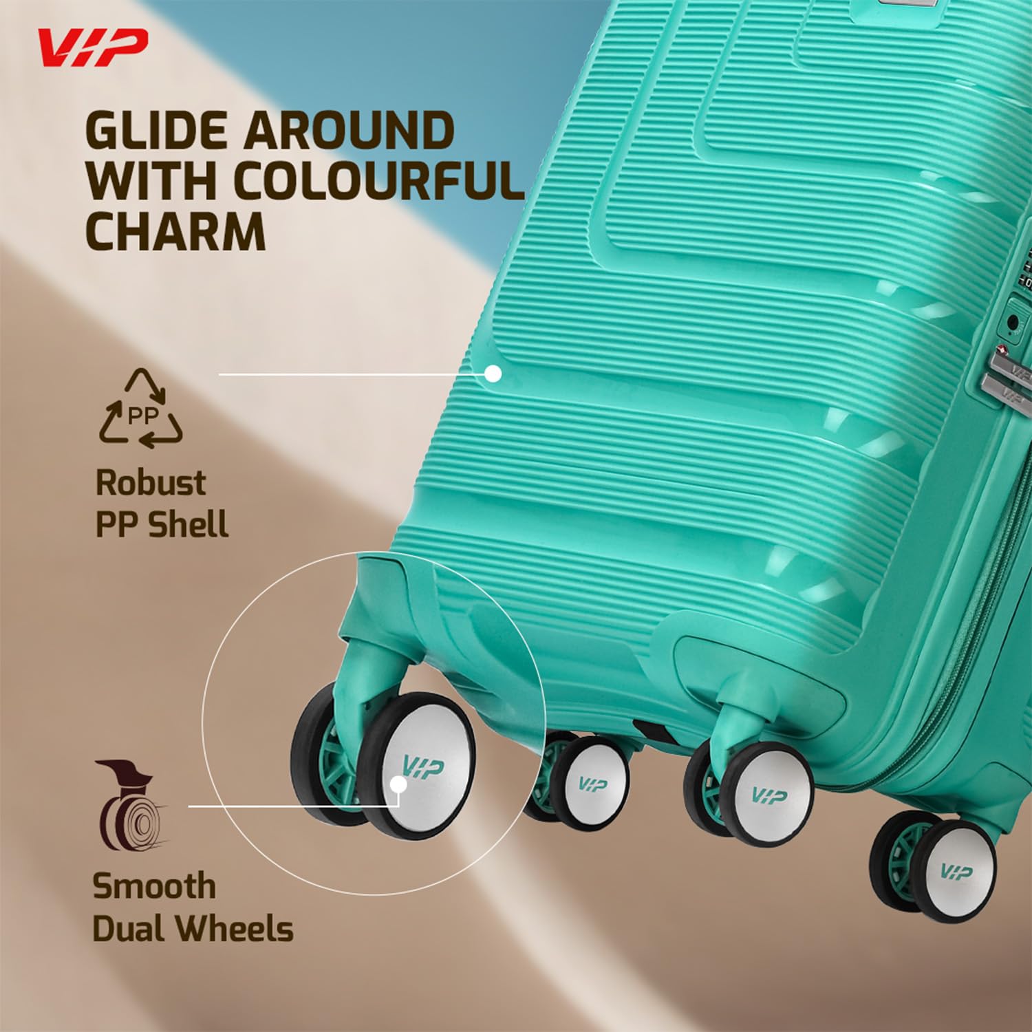 VIP Lexus 66cm Hard Case Trolley 8 Wheels Atlantis, LEXUS66ATS