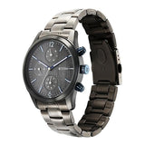Titan Neo Splash Men's Multifunction Watch Analog Anthracite Dial With Grey Stainless Steel Band, 1805KM07