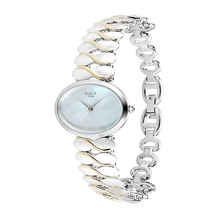 Titan Raga Women's Watch Analog Mother Of Pearl Dial with Stainless Steel Band, 95219VM01