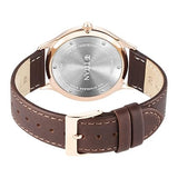Titan Classique Slimline Men's Watch Analog Silver Dial Brown Leather Strap, 90142WL01