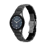Titan Women's Edge Watch in Glossy Black with Diamonds in Mother of Pearl Dial with Ceramic Band, 2653NC02