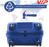 VIP Karl Plus 66cm, 8 Wheel Hard Trolley, Blue, KARL PLUS66BLU