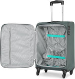 VIP 57cm, 4 Wheel Soft Casing Cabin Trolley, Grey, STAPPL57GR