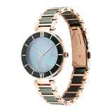 Titan Purple Ceramics Women's Watch Analog Mother of Pearl Dial with Steel & Ceramic Band, 95216KD01
