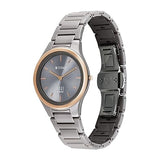 Titan Edge Ceramic Women's Watch Analog Grey Dial with Grey Ceramic Band, 2653KC0