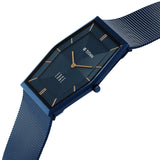 Titan Edge Whimsey Blue Dial Blue Stainless Steel Watch for Men, 10056QM02