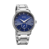 Titan Regalia Men's Watch Analog  Blue Dial with Silver Stainless Steel Band, 1828SM02