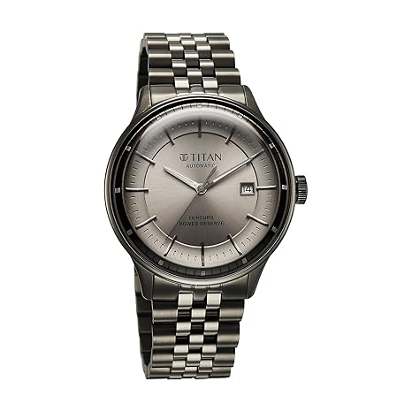 Titan, Men's, Analog Watch, with Stainless Steel Band, TI-90201QM02