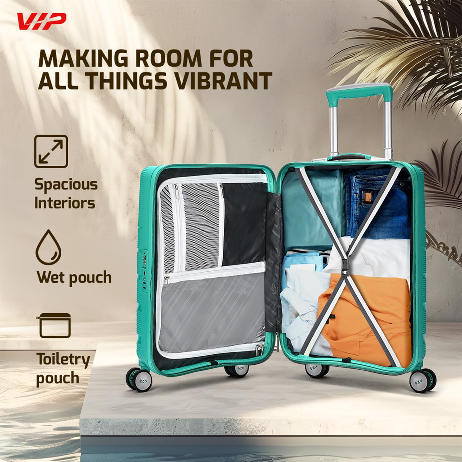 VIP Lexus 66cm Hard Case Trolley 8 Wheels Atlantis, LEXUS66ATS