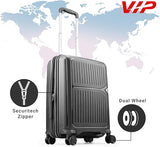 VIP Locus-Max 55cm, 8 Wheel Hard Trolley ,Jet Black, LOCUSMAX55BLK