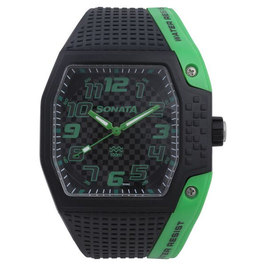 Sonata, Men, Digital, Watch, Plastic Strap, 77012PP03