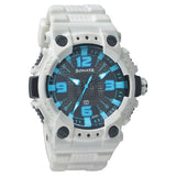 Sonata Men's Watch Analog Black Dial With White Plastic Strap, 77014PP02