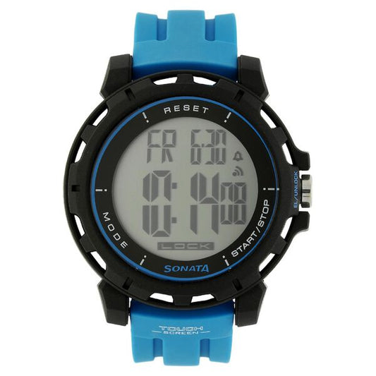 Sonata, Men, Digital, Watch, Silicone Strap, 77037PP02
