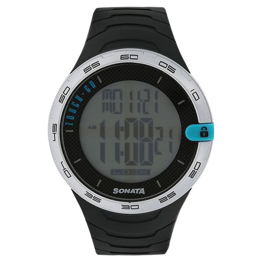 Sonata, Men, Digital, Watch, Plastic Strap, 77041PP01