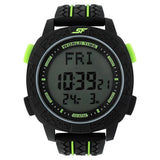 Sonata Men's Digital Watch With Black Plastic Strap, 77058PP02