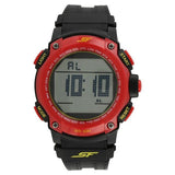 Sonata Men's Digital Watch With Black Plastic Strap, 77037PP01